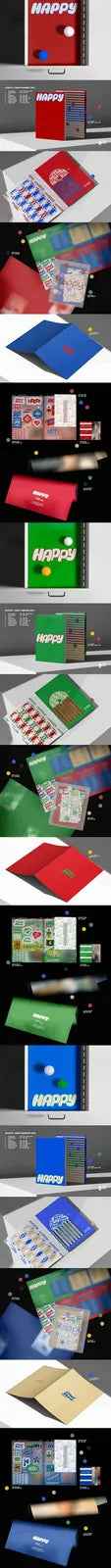 (Set/Album 3 Ver.) Jin (BTS) - Solo Album Happy