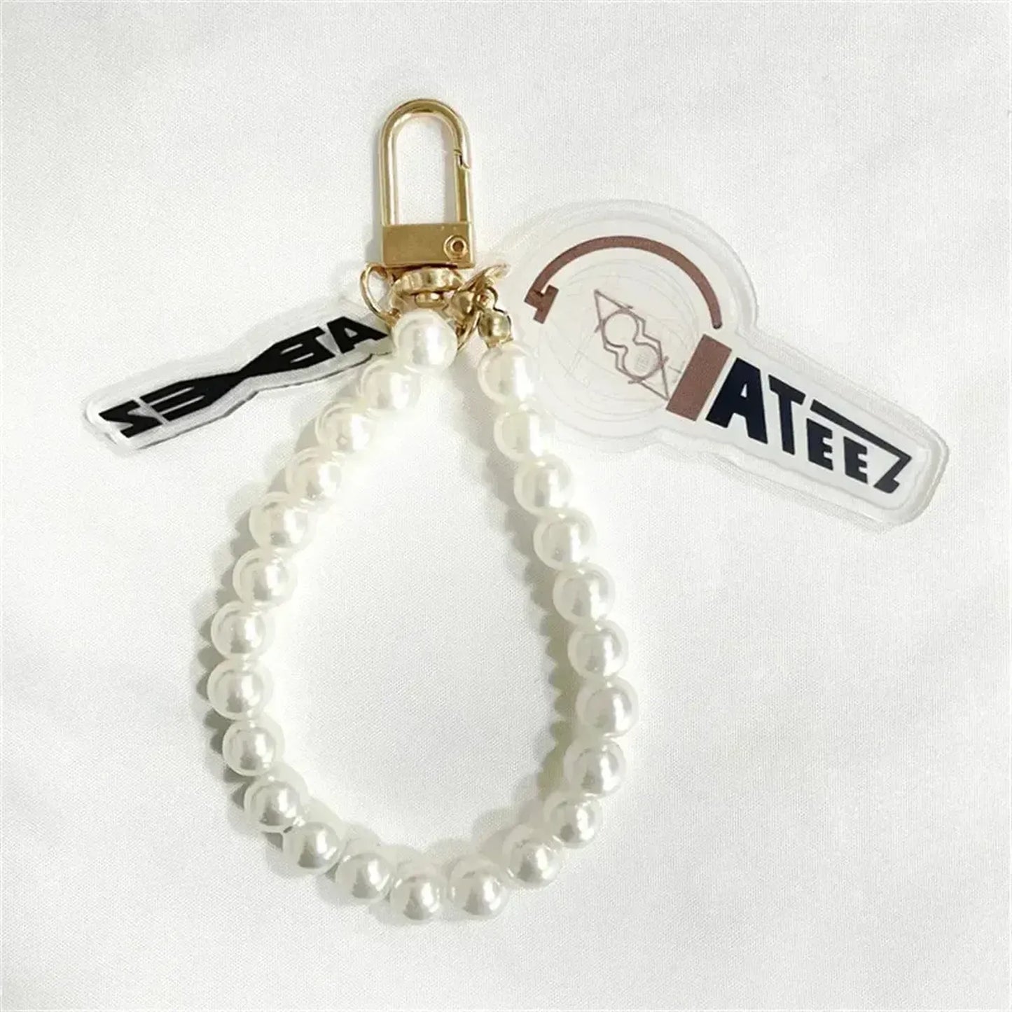 ATEEZ Mini Lightstick Pearl Keychain Keyring