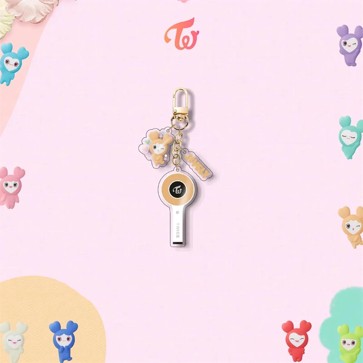 TWICE Mini Lightstick Acrylic Pendant Keyring JIHYO