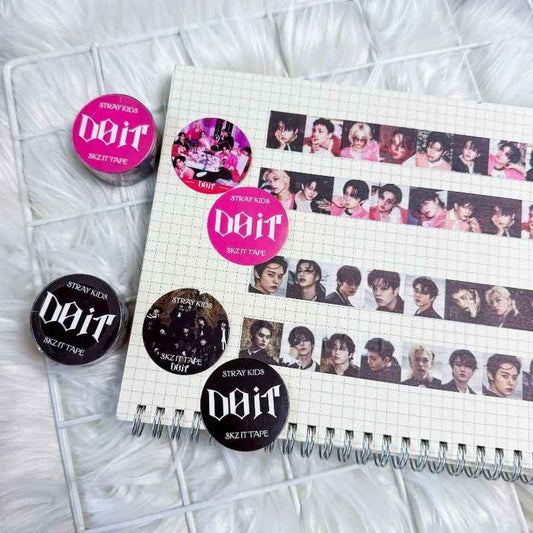 DO IT Washi Paper Tape Black - Stray Kids SKZ Washi Tape
