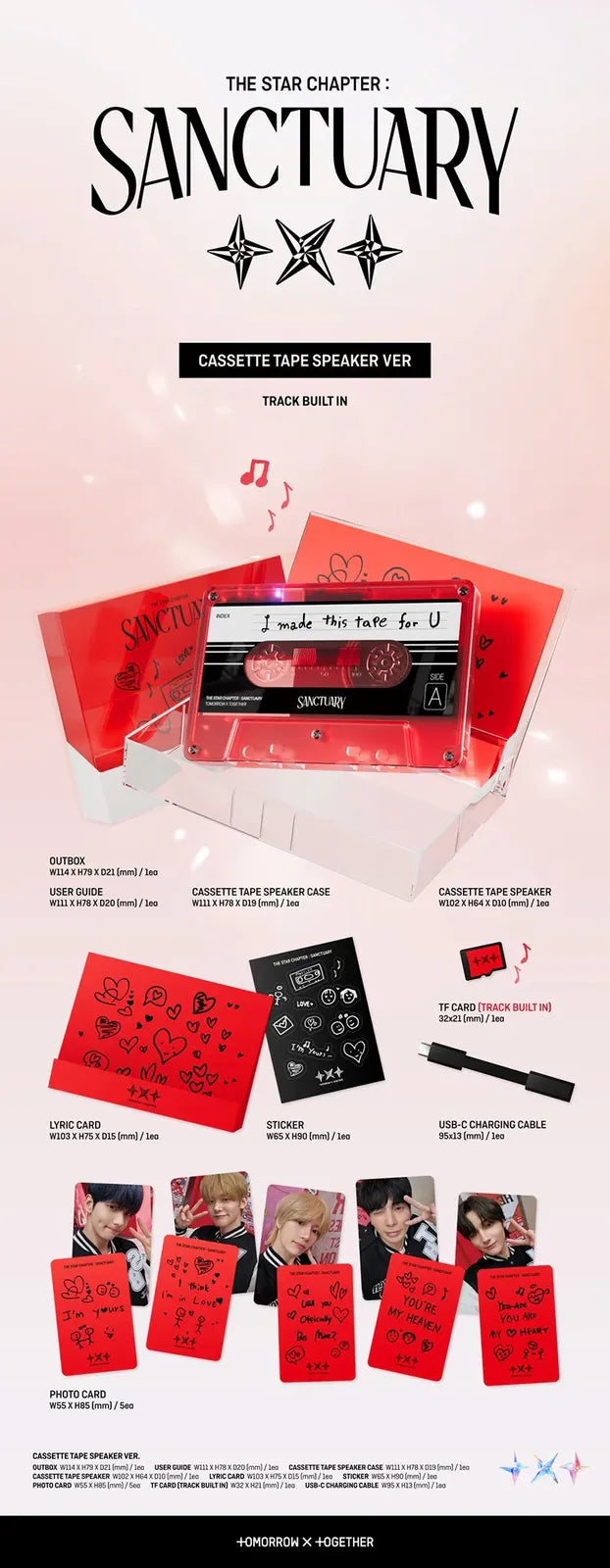 TXT - THE STAR CHAPTER : SANCTUARY (CASSETTE TAPE SPEAKER VER.)