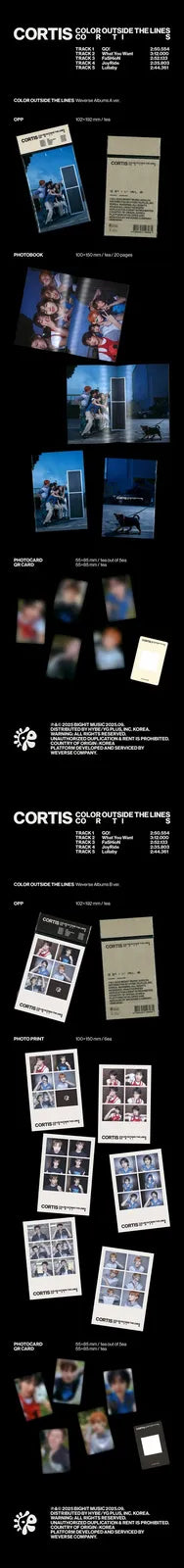 CORTIS Color Outside The Lines 1st EP Weverse Albums SET - CORTIS Kpop Album