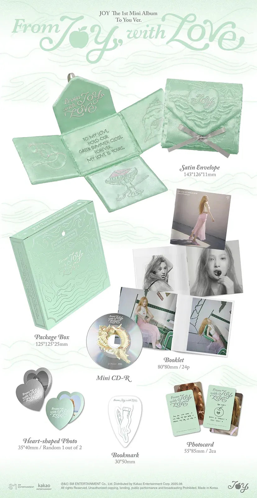 Red Velvet JOY - 1st Mini Album From JOY, with Love (To You Ver.)