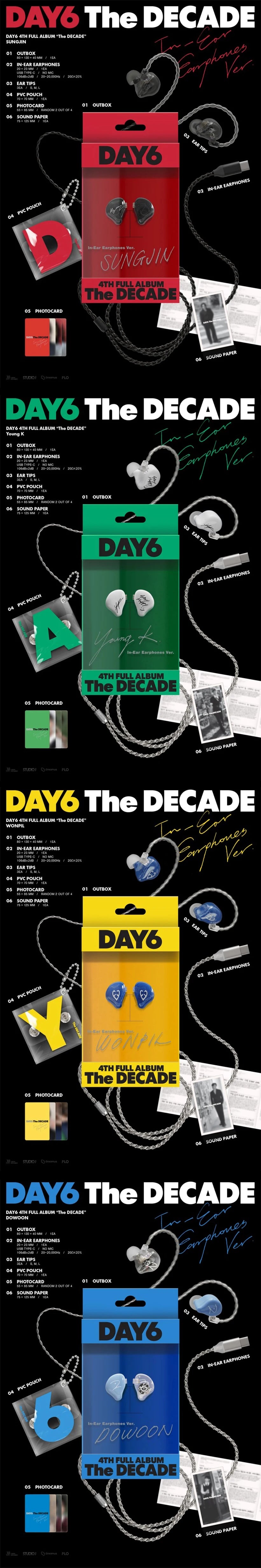 DAY6 - 4th Full Album THE DECADE (In-Ear Earphones ver.)