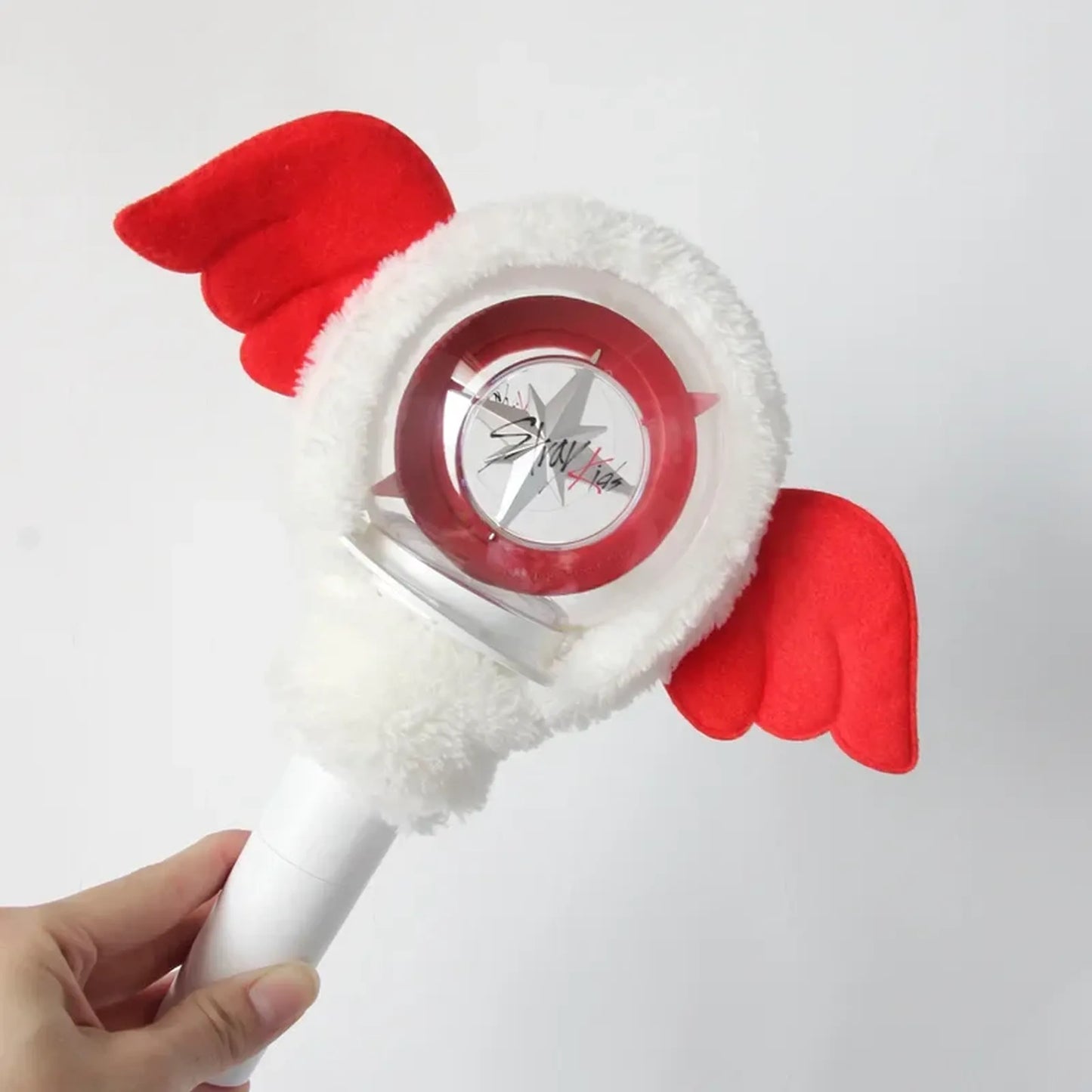 Stray kids Lightstick Bat Wings Cover Plush Red