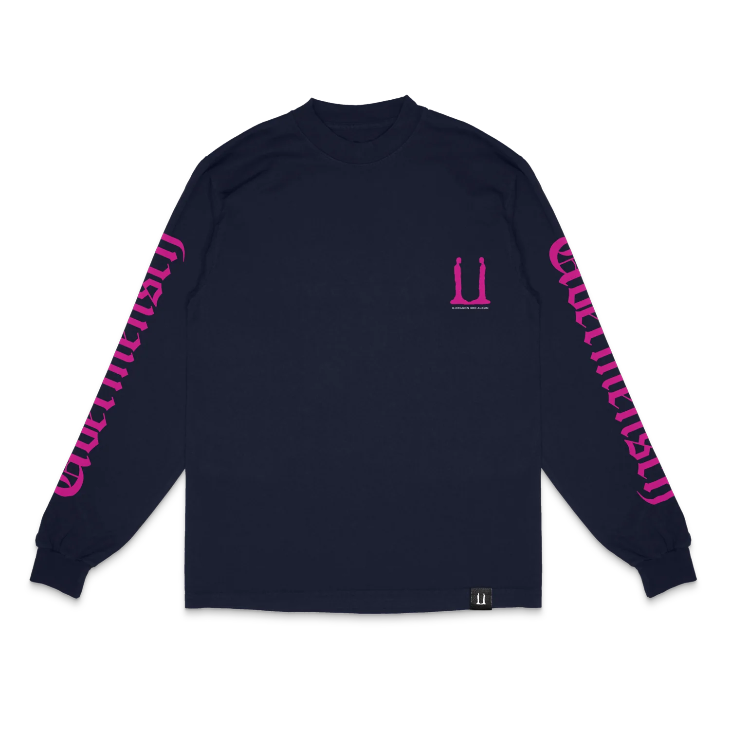 G-DRAGON Übermensch 長袖Tシャツ G-Dragon Long Sleeve Shirt – Übermensch, Navy – Lightstick Shop