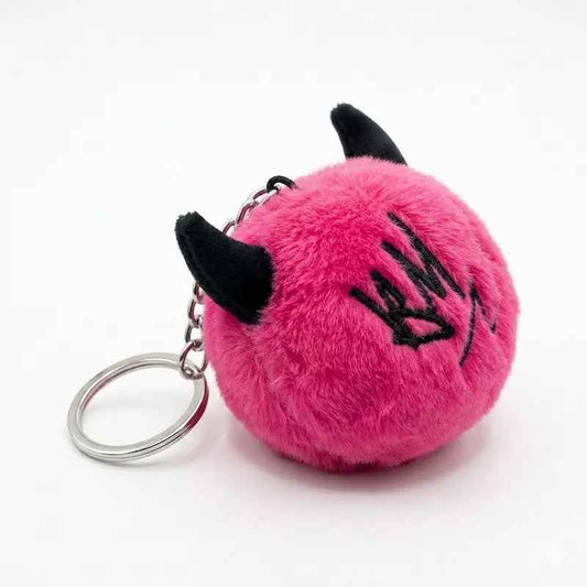 Devil Horn 10cm Plush Keyring Pink - BABYMONSTER Plush