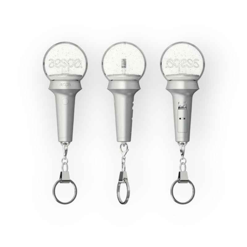 aespa Official Mini Fanlight Keyring - Mini Lightstick Keychain