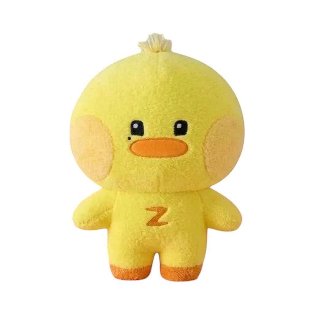 Lightstick Shop Zeroni 40cm yellow plush pillow with orange beak and feet, featuring a Z logo.