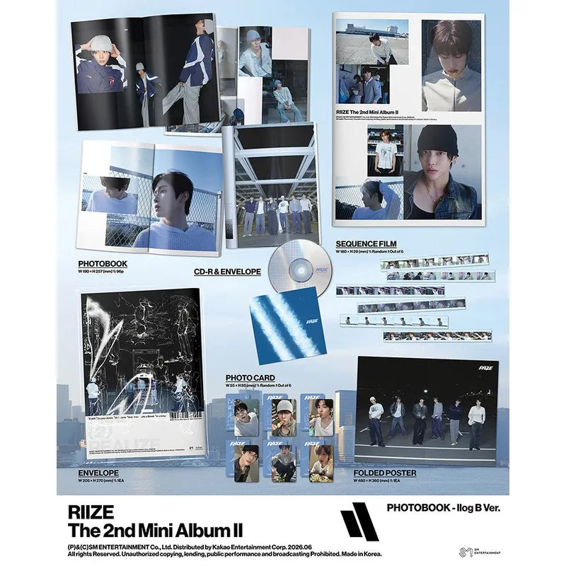II 2nd Mini Album Photobook IIog B Ver. - RIIZE Album