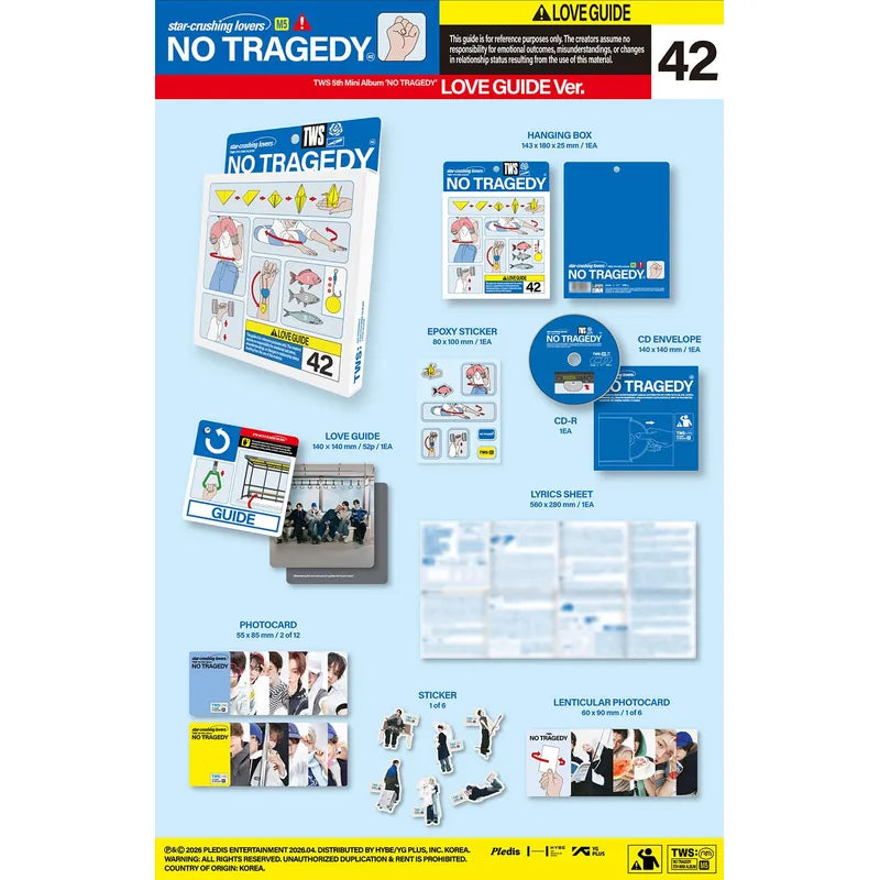 NO TRAGEDY 5th Mini Album LOVE GUIDE Ver. contents - TWS Album