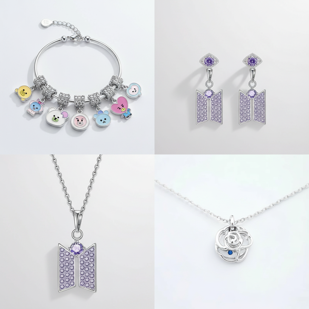 K-pop Jewelry Collection Collage 1:1