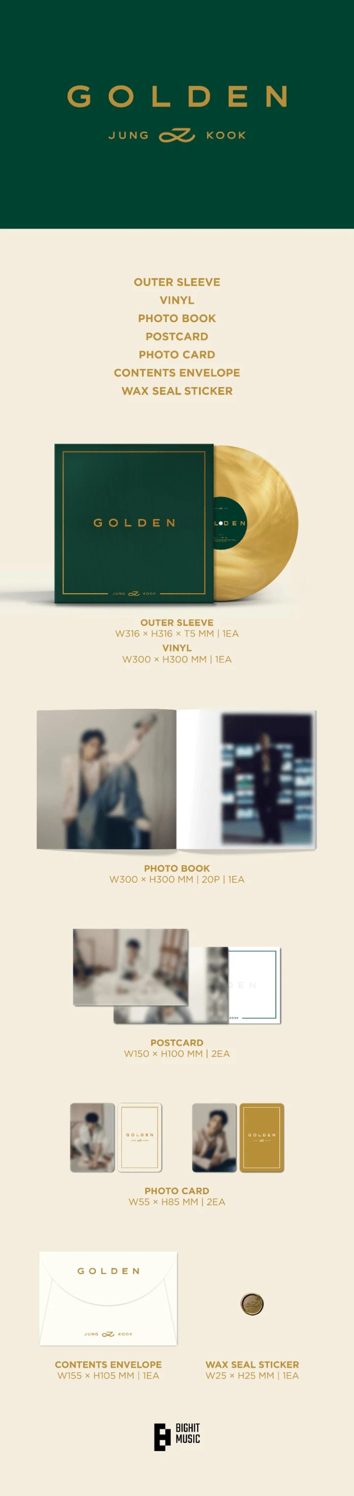 [BTS] JUNGKOOK - GOLDEN LP