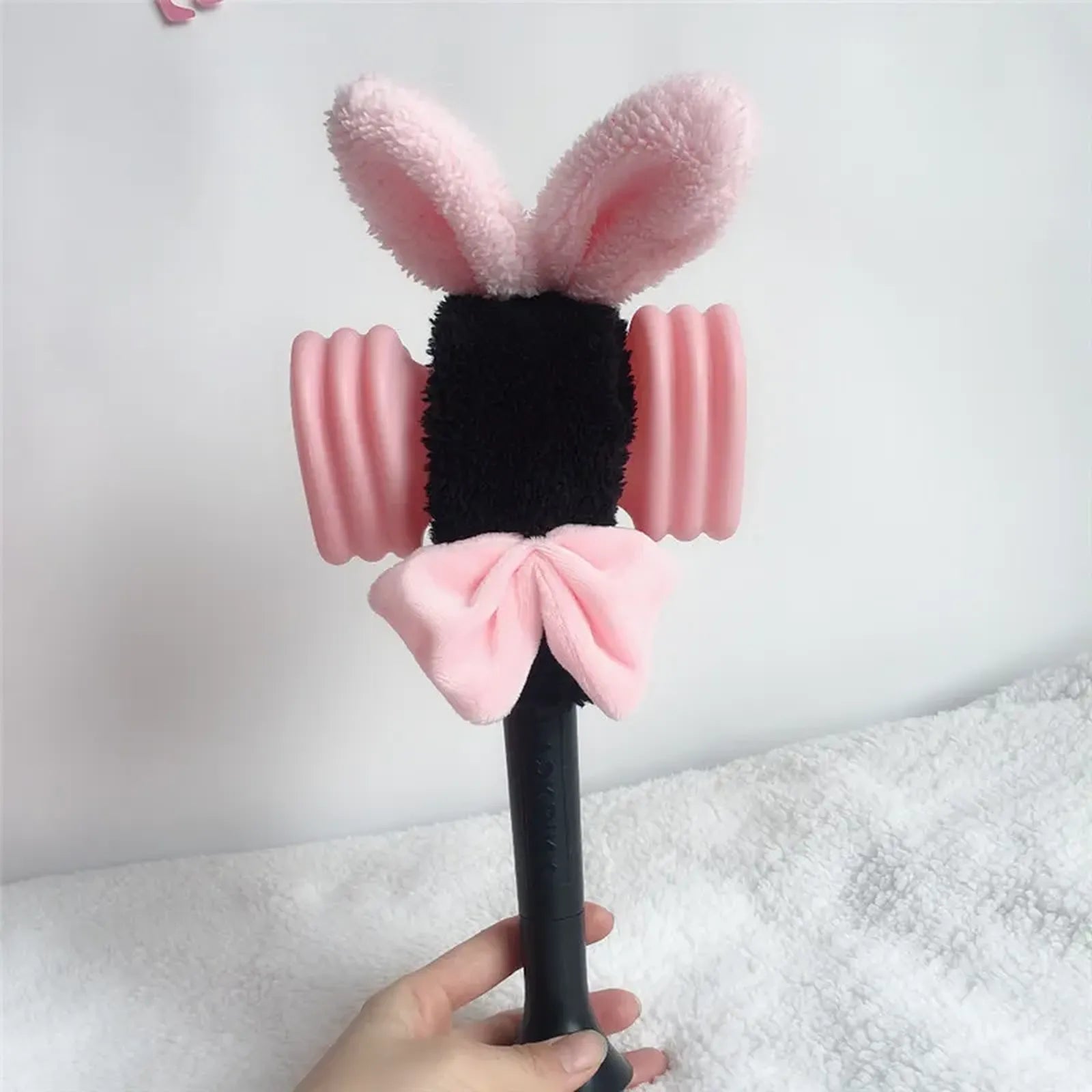 Blackpink Lightstick Rabbit Plush Cover Black B1