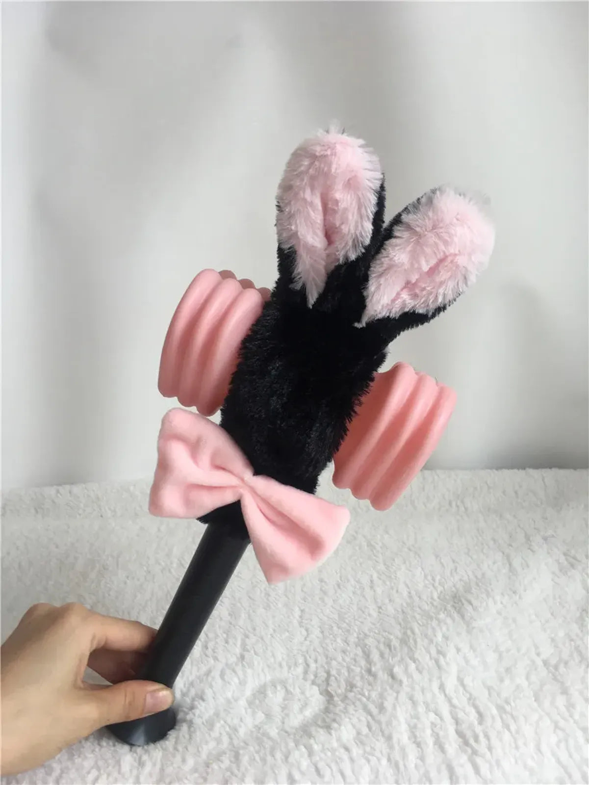 Blackpink Lightstick Rabbit Plush Cover Black B4