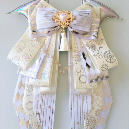 Cosmic Lightstick Accessory - Heart Gems Decoration beige white