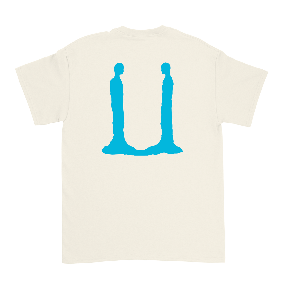 G-Dragon Übermensch t-shirt in natural – back view with blue print
