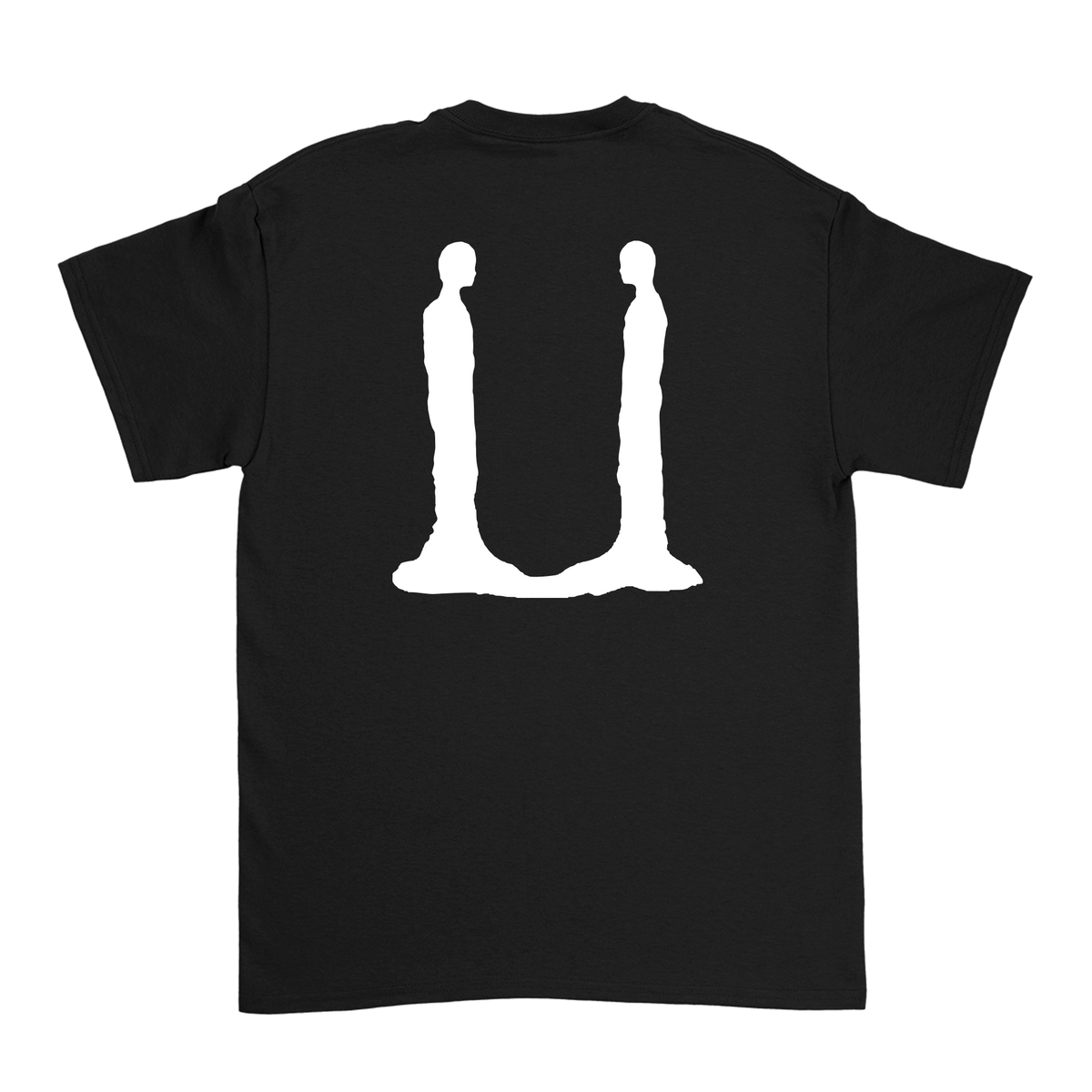 G-Dragon Übermensch t-shirt in black – back view with large white U figure print