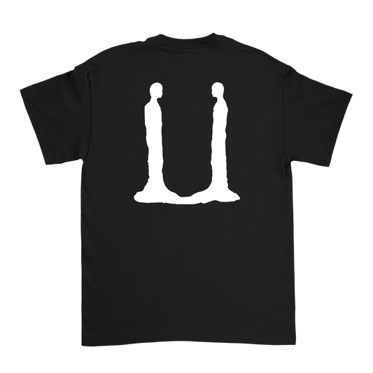 G-Dragon Übermensch t-shirt in black – back view with large white U figure print