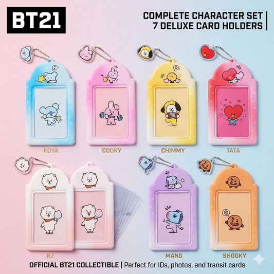 BT21 Character Deluxe Card Holder Mang - BTS Kpop Accessory