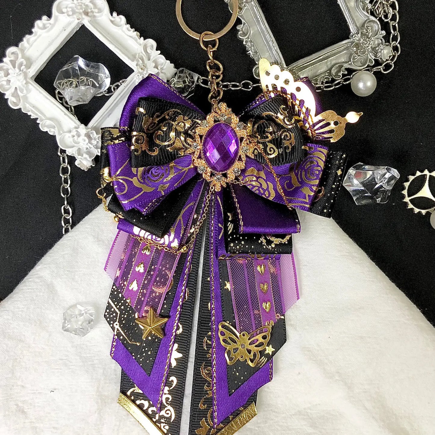 Royal Style Lightstick Bow black purple