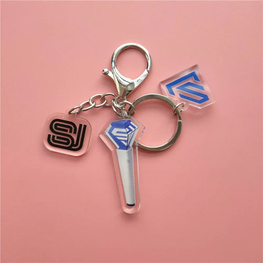 Super Junior SJ Acrylic Lightstick Pendant