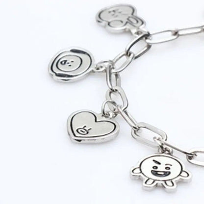 BT21 Metal Charm Bracelet - BTS Bangle