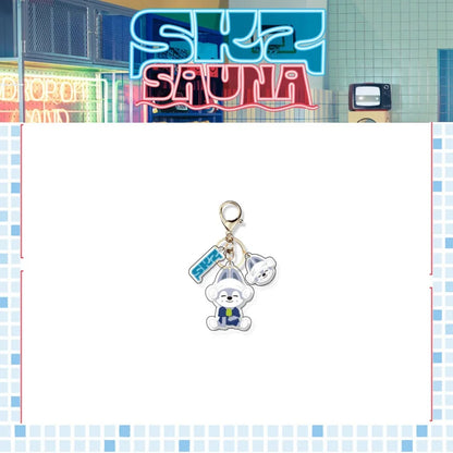SKZOO Sauna Pop-Up Acrylic Bag Charm Keychain - Stray Kids SKZ Keychain