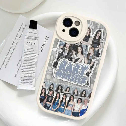 BABYMONSTER Fan Art PU Leather iPhone Case Design 5 - BABYMONSTER Phone Case