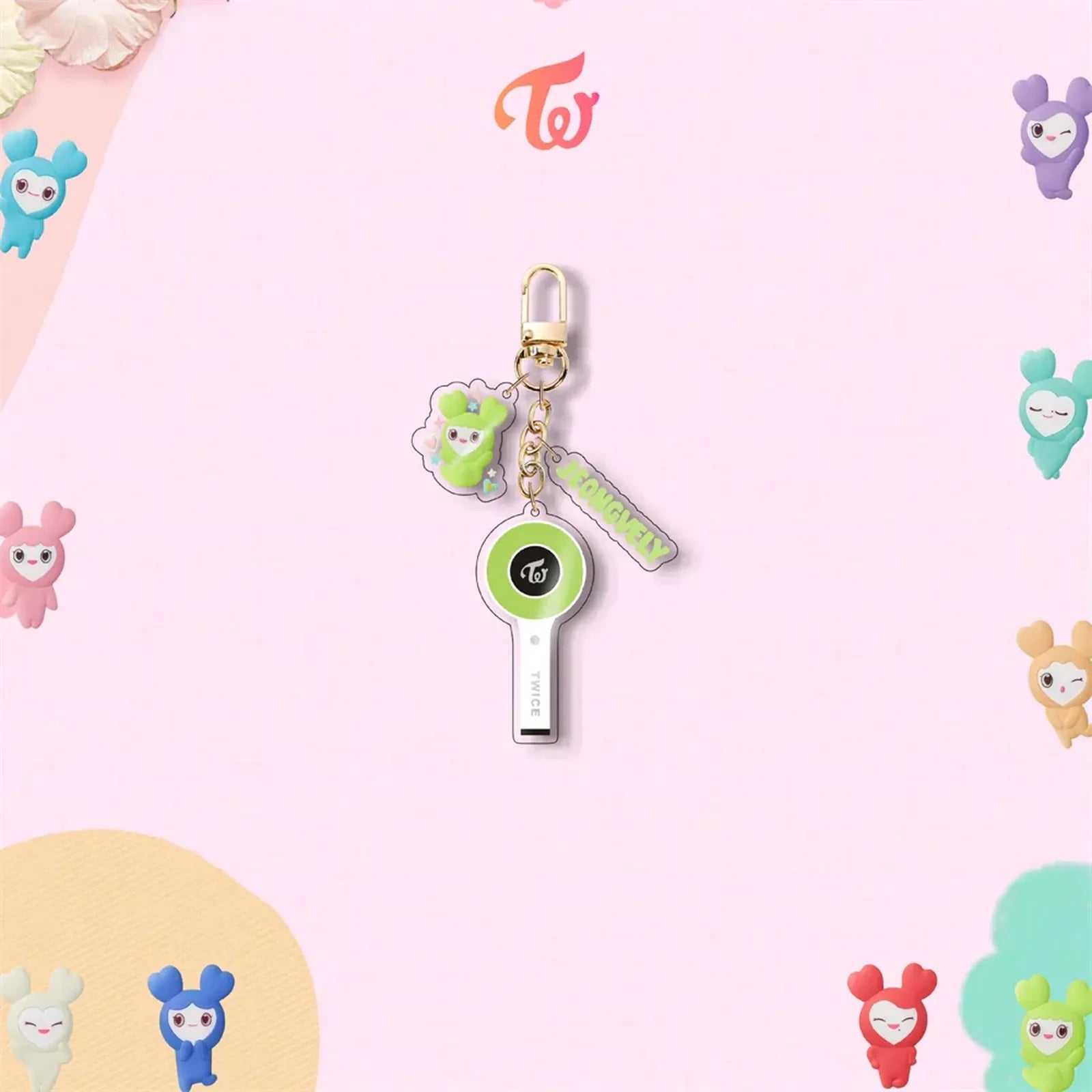 TWICE Mini Lightstick Acrylic Pendant Keyring JEONGYEON