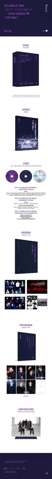 BTS Love Yourself Speak Yourself The Final Blu-ray - BTS ARMY Kpop Concert Film