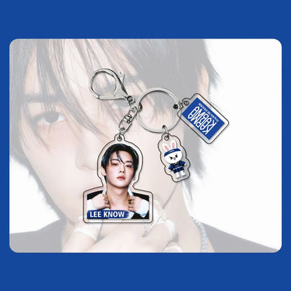 KARMA SKZOO Acrylic Photocard & Charm Keychain Set - Stray Kids SKZ Keyring