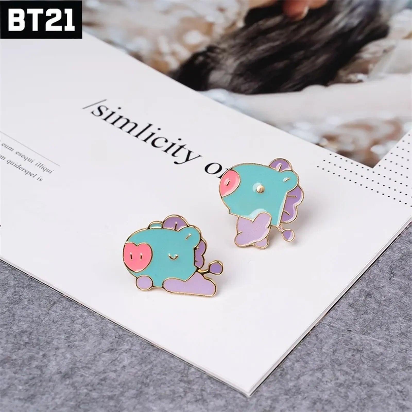 [BTS] BT21 Pins Collection MANG-2PCS