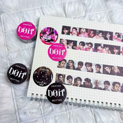 DO IT Washi Paper Tape Black - Stray Kids SKZ Washi Tape
