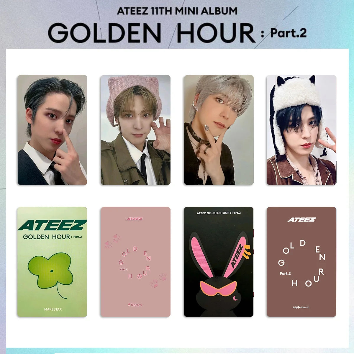 ATEEZ Album GOLD HOUR: Part 2 Series - Album Phototcards