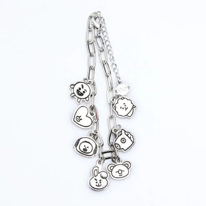 BT21 Metal Charm Bracelet - BTS Bangle