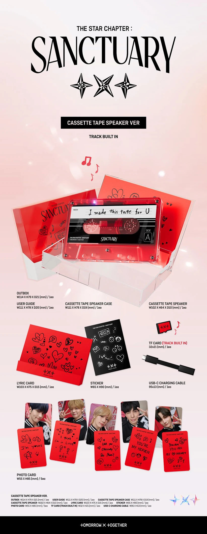 TXT - THE STAR CHAPTER : SANCTUARY  (CASSETTE TAPE SPEAKER VER.)