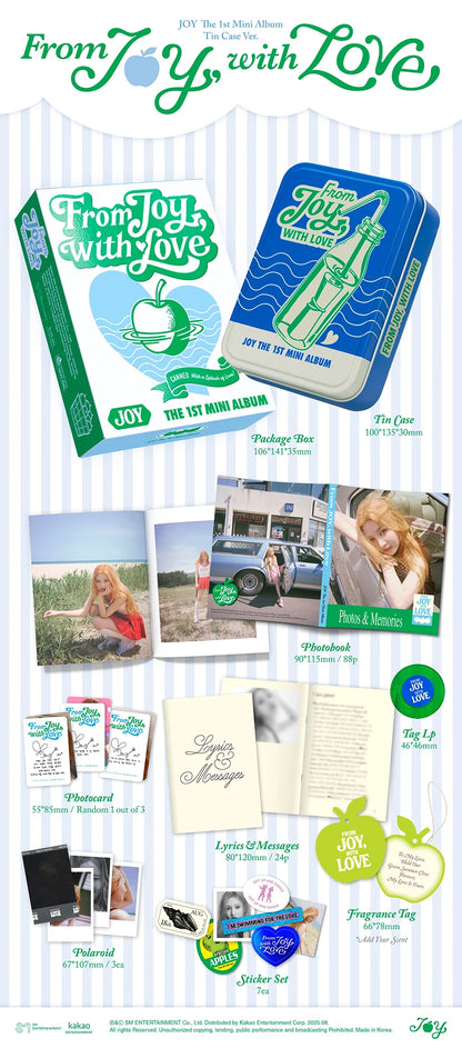 Red Velvet JOY - 1st Mini Album From JOY, with Love (Tin Case Ver.)
