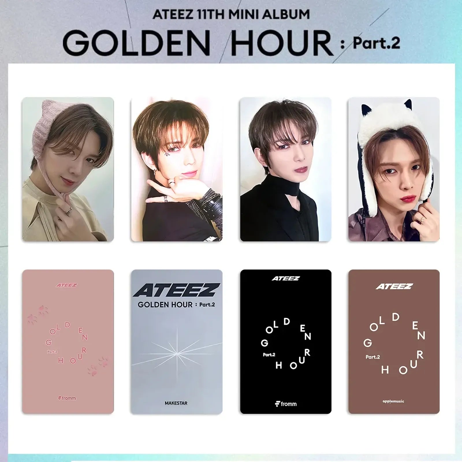 ATEEZ Album GOLD HOUR: Part 2 Series - Album Phototcards YEO SANG