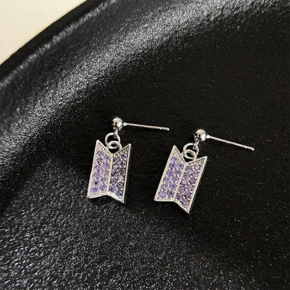 BTS x STONEHENgE Moment of Light Earrings close-up detail