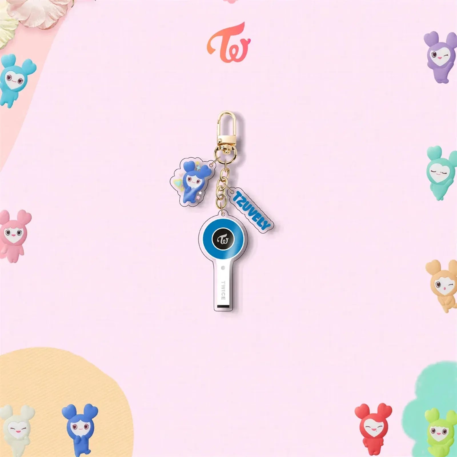 TWICE Mini Lightstick Acrylic Pendant Keyring TZUYU