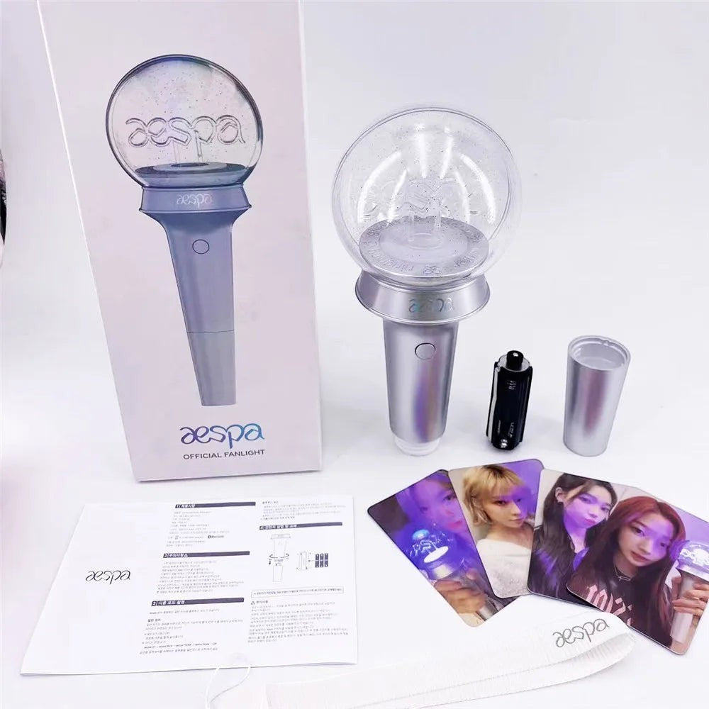 aespa Official Fanlight aespa logo detail close-up