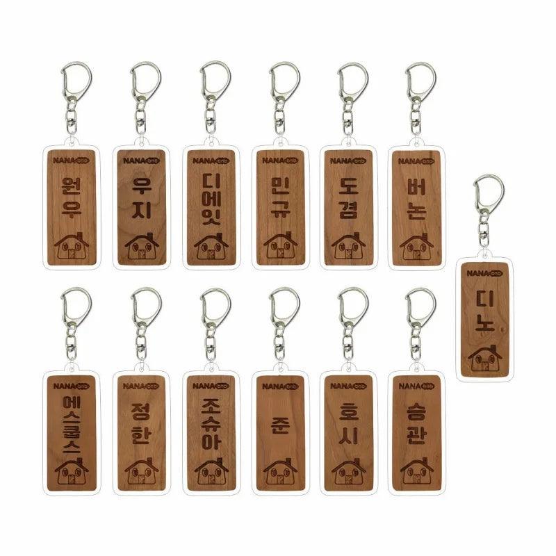 NANA bnb Wooden Nameplate Keyring WOOZI - SEVENTEEN Keyring