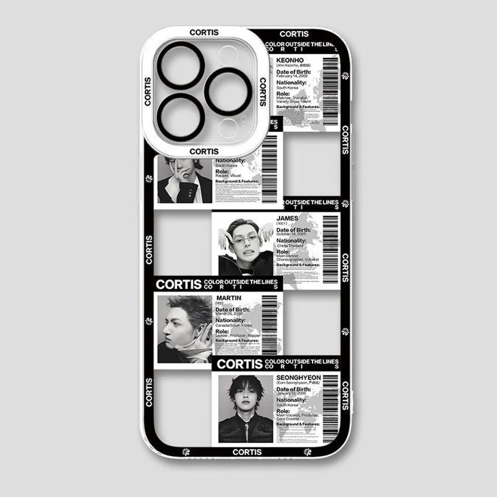 CORTIS clear shockproof phone case, reinforced TPU corner bumpers