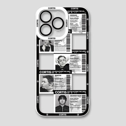 CORTIS clear shockproof phone case, reinforced TPU corner bumpers
