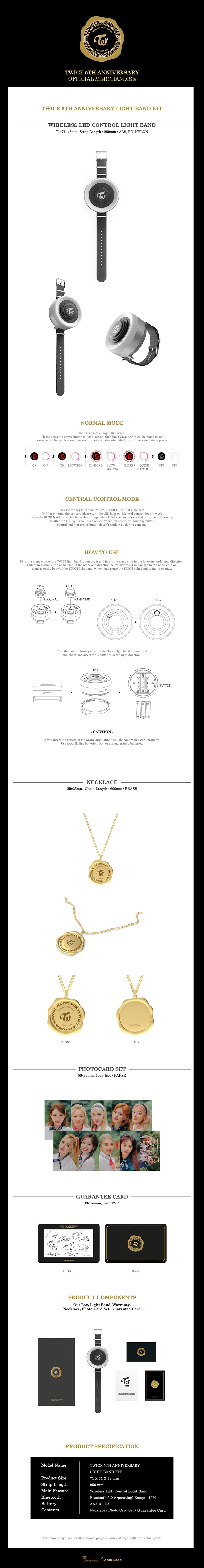 TWICE - LIGHT BAND KIT (5TH ANNIVERSARY MD)