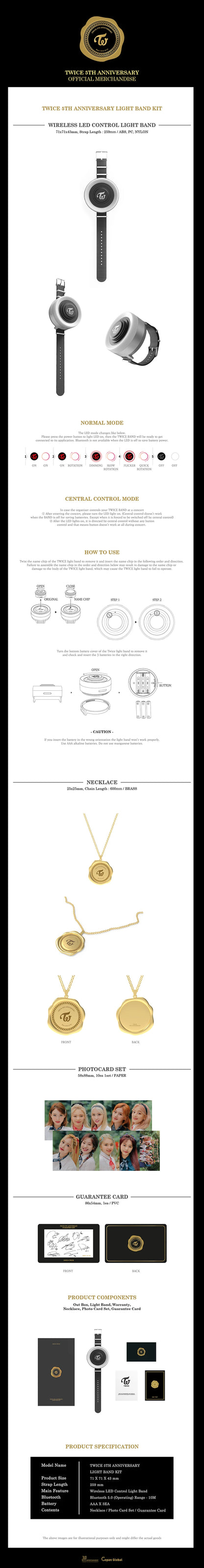 TWICE - LIGHT BAND KIT (5TH ANNIVERSARY MD)