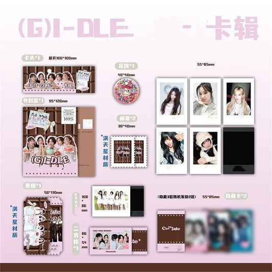 IDLE Gift Pack (Cards, Stickers, Pins) GIDLE Option 1