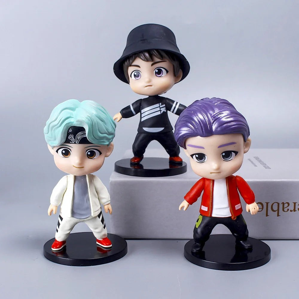 7pcs BTS PVC Mini Figurines Set - Desktop Decor