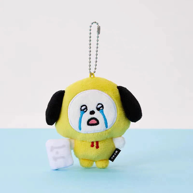 [BTS] BT21 TearDrop Plush Keyring Today's Face libnasd03
